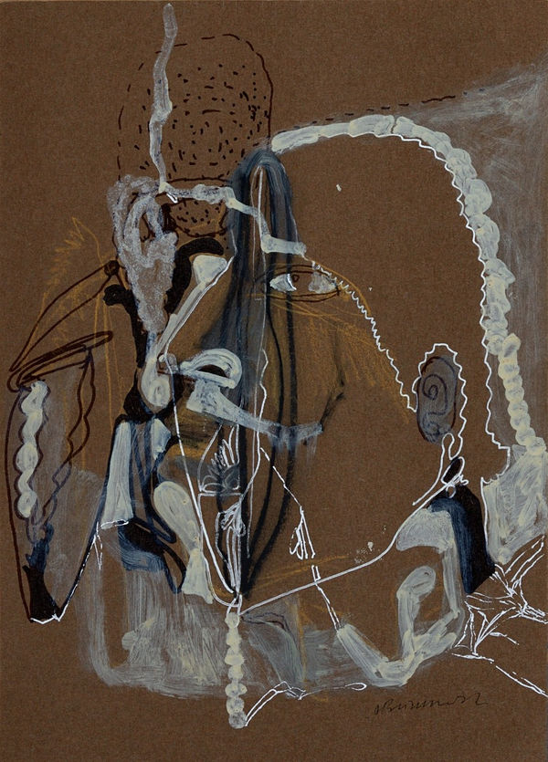 Vikrant Bhise Existence: Conflicts, Poverty 32, 2022 Gouache on paper 17.8 x 12.7 cm 7 x 5 in