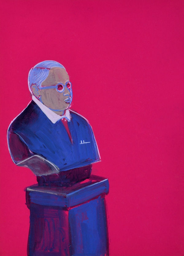 Vikrant Bhise Portraits of Dr. B. R. Ambedkar II, 2023 Gouache on paper 22.9 x 16.5 cm 9 x 6 1/2 in
