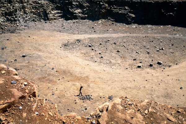 Ravi Agarwal Stone Quarry II South Gujarat (Down and Out Series), 1996-2000 Archival Photographic Prints on Hannamule Rag White 310gsm Archival Paper 50.8 x 76.2 cm 20 x 30 in Edition of 5 plus 2 artist's proofs