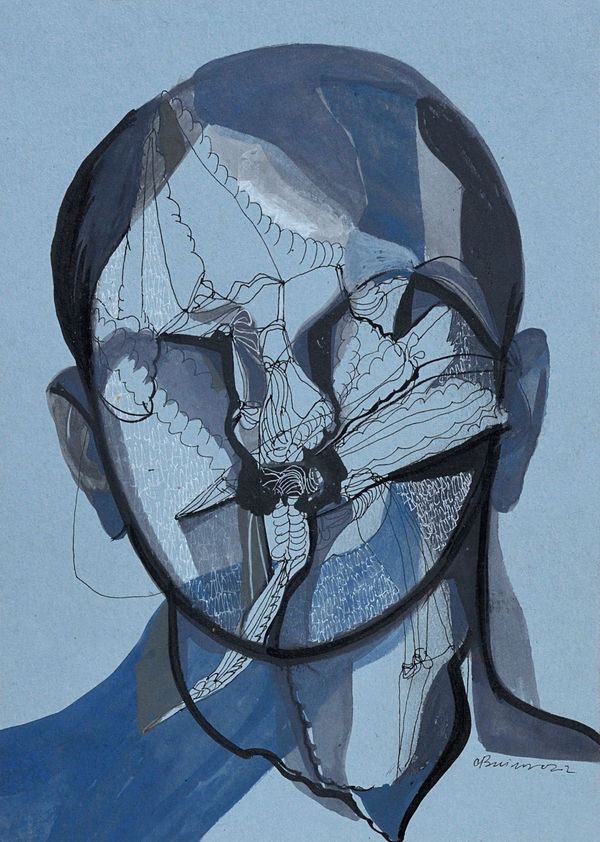 Vikrant Bhise Existence: Conflicts, Poverty 51, 2022 Gouache on paper 17.8 x 12.7 cm 7 x 5 in