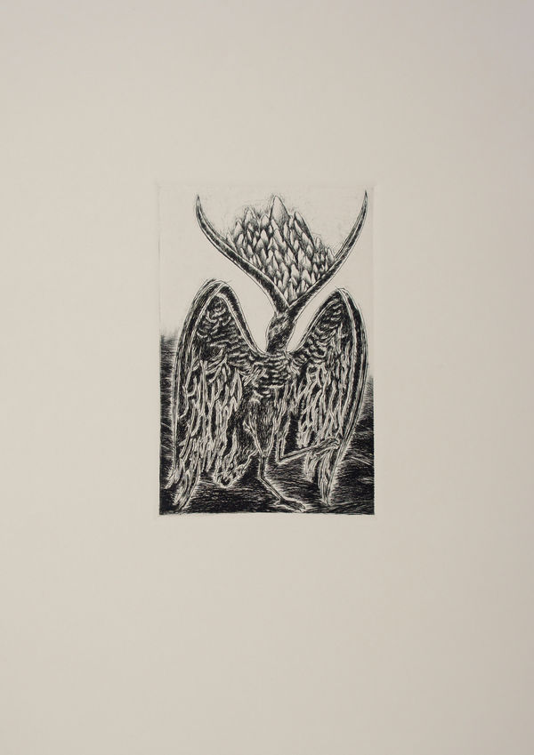 Madhu Das Exile in a Forest, 2021 Intaglio technique/Dry point on Fabriano Rosapina Paper 25 x 36 cm 9 7/8 x 14 1/8 in Edition of 10, 6/10 plus 2 AP