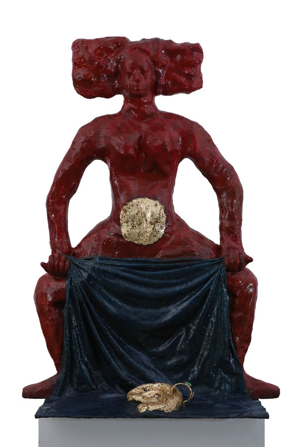 Ratnabali Kant Kunti, the birth of Karna/Rape of Innocent, 1996 Fibreglass 157.5 x 111.8 x 61 cm 62 x 44 x 24 in