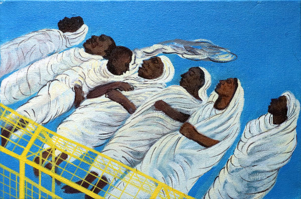 Vikrant Bhise The Rise of Protests 31, 2021 Oil on canvas 20 x 30 cm 7 7/8 x 11 3/4 in