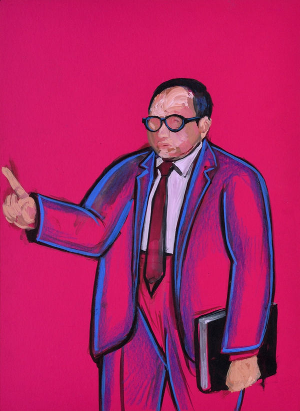 Vikrant Bhise Portraits of Dr. B. R. Ambedkar I, 2023 Gouache on paper 22.9 x 16.5 cm 9 x 6 1/2 in