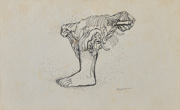 Vikrant Bhise Sanitary Workers I (02) , 2022-23 Pen on paper 14 x 21.6 cm 5 1/2 x 8 1/2 in