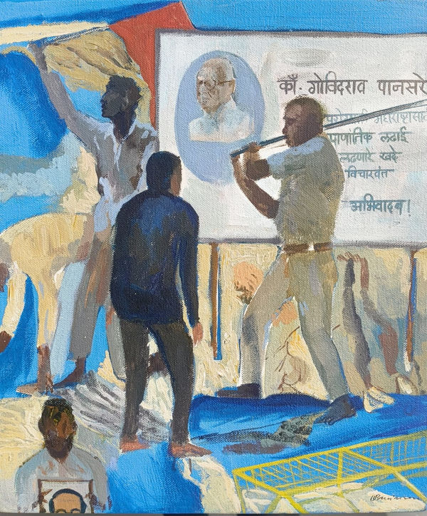 Vikrant Bhise Untitled , 2022 Oil on canvas 35.6 x 30.5 cm 14 x 12 in