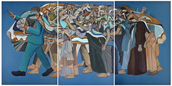 Vikrant Bhise Quest of Existence of Being, 2023 Acrylic on canvas 182.9 x 304.8 cm 72 x 120 in