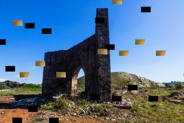 Atul Bhalla Excavated Distance of Gold II Archival Pigment Print 91.4 x 137.2 cm 36 x 54 in Edition of 3
