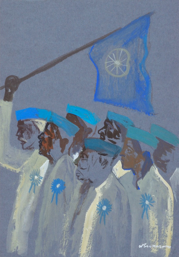 Vikrant Bhise Nibbana VII, 2023 Gouache on paper 17.8 x 12.7 cm 7 x 5 in