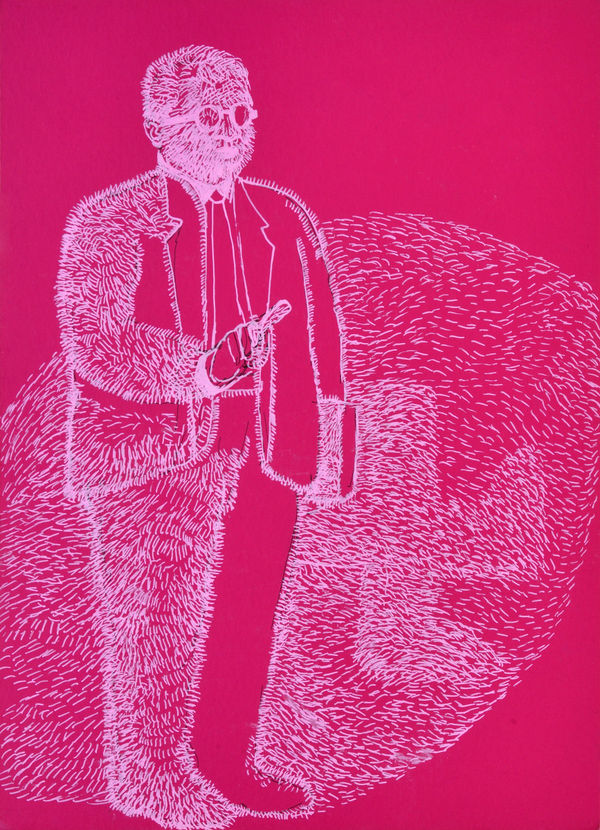 Vikrant Bhise Portraits of Dr. B. R. Ambedkar III, 2023 Gouache on paper 22.9 x 16.5 cm 9 x 6 1/2 in