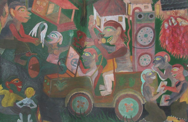 Rajkumar Untitled, 2015-16 Watercolour and acrylic on paper 71.1 x 106.7 cm 28 x 42 in