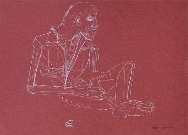 Vikrant Bhise Existence: Conflicts, Poverty 57, 2022 Gouache on paper 17.8 x 12.7 cm 7 x 5 in