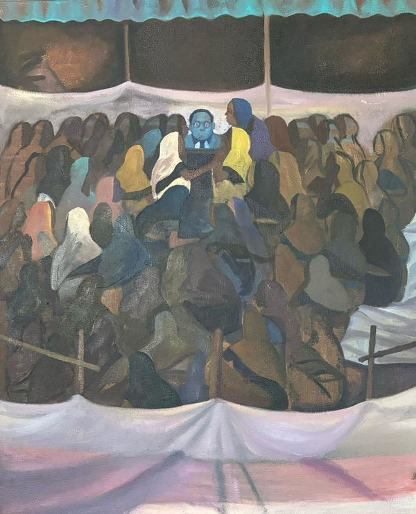 Vikrant Bhise Value of Consciousness, 2023 Oil on canvas 61 x 45.7 cm 24 x 18 in