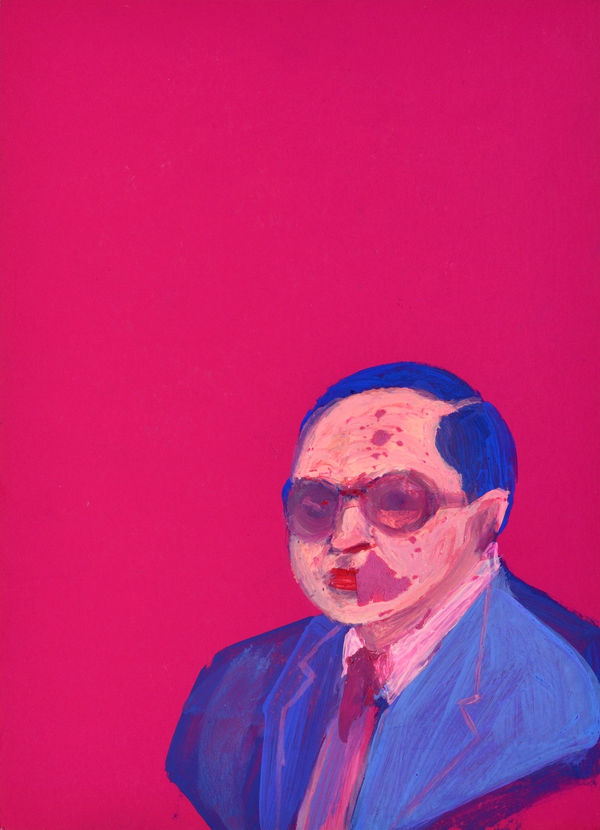 Vikrant Bhise Portraits of Dr. B. R. Ambedkar VIII, 2023 Gouache on paper 22.9 x 16.5 cm 9 x 6 1/2 in