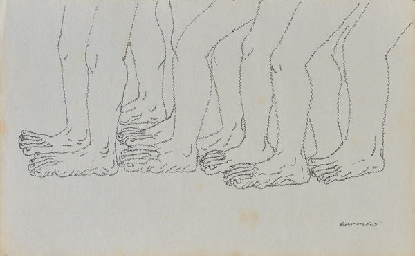 Vikrant Bhise Sanitary Workers I (05), 2022-23 Pen on paper 14 x 21.6 cm 5 1/2 x 8 1/2 in