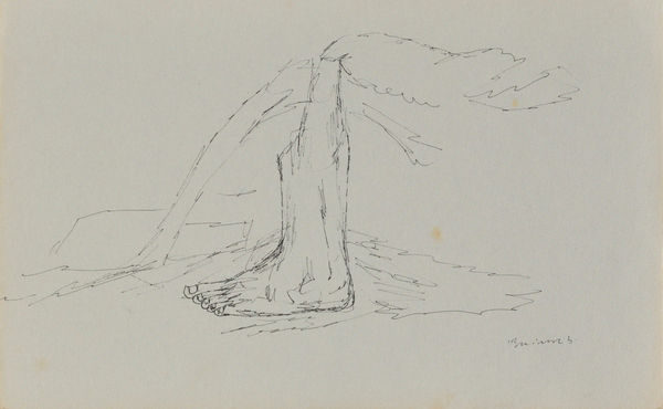 Vikrant Bhise Sanitary Workers I (04) , 2022-23 Pen on paper 14 x 21.6 cm 5 1/2 x 8 1/2 in