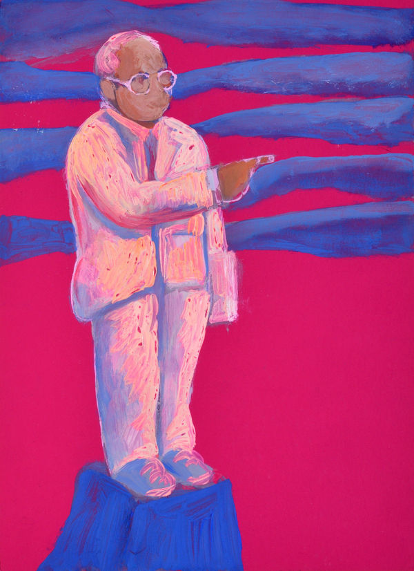 Vikrant Bhise Portraits of Dr. B. R. Ambedkar VI, 2023 Gouache on paper 22.9 x 16.5 cm 9 x 6 1/2 in