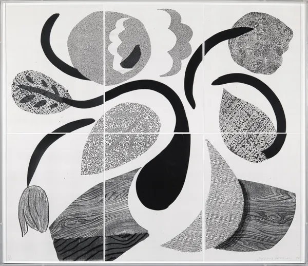 David Hockney, Dancing Flowers, 1986