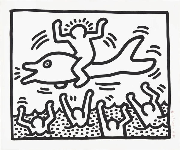 Haring untitled for sale