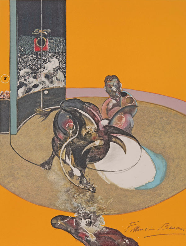 after Study for Bullfight no. 1 (1969) full sheet