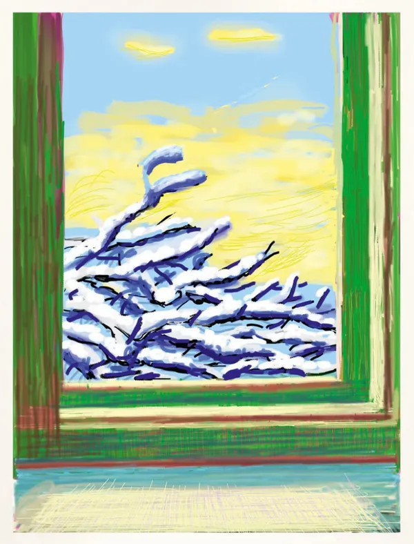 Untitled 610 Snow, 2009 by David Hockney for Sale