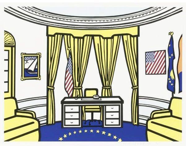 The Oval OFfice Lichtenstein