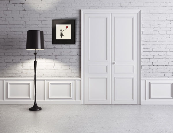 Girl with balloon single canvas for sale