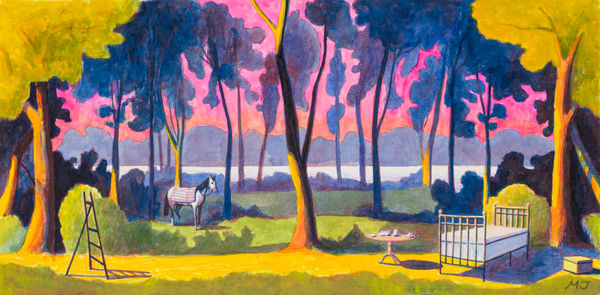 Martin Jacobson, Ateljén (skiss), 2019