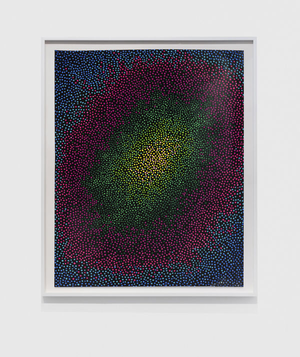 Robert Melee Nocturnal Skyscape Study, 2017 Enamel on paper 23 3/4 x 18 in (60.3 x 45.7 cm)