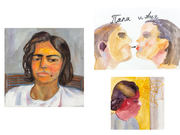 Set with Anna and Vitalik's portraits | Набор c портретами Ани и Виталика