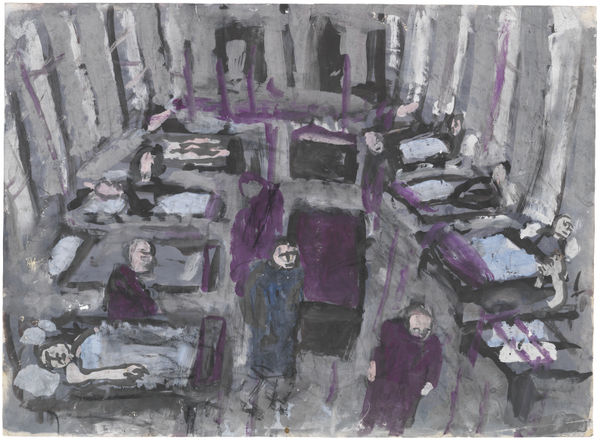 Leon Kossoff Old Charing Cross Hospital, 1958 gouache on paper 56 x 76 cm