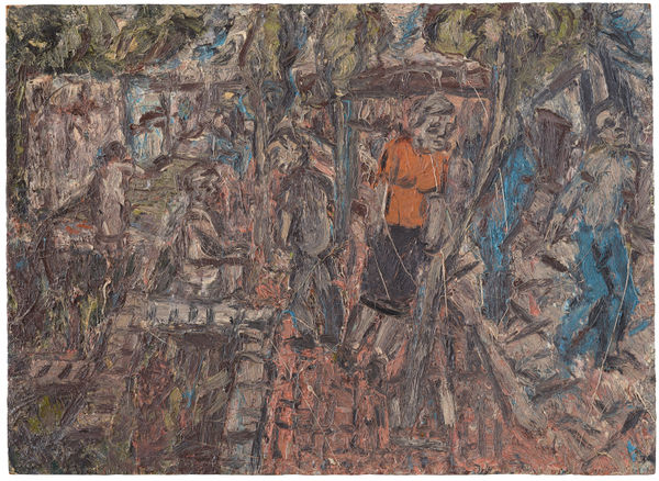 Leon Kossoff, A Street in Willesden No. 2, 1983