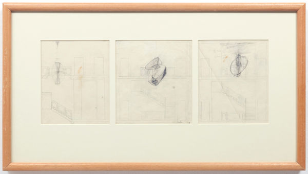 Naum Gabo, Sketch for a Construction in a Stairwell (D285), 1950s