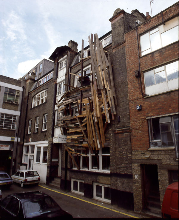 Tadashi Kawamata, Installation at Annely Juda Fine Art, Tottenham Mews, 1990