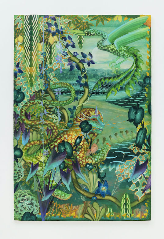 Bruno Novelli, Floresta azul [Blue Jungle], 2024