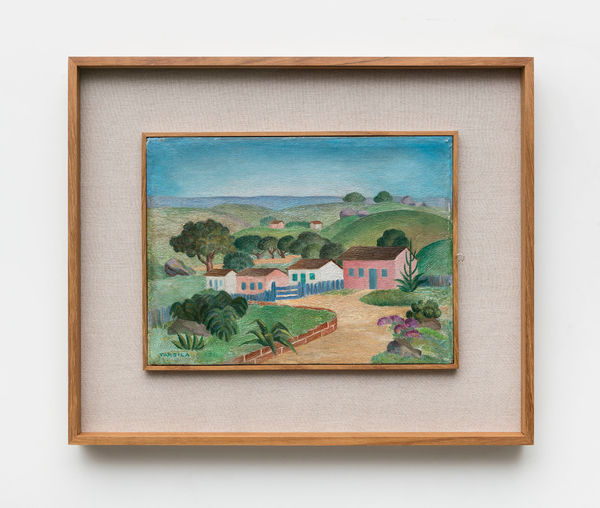 Tarsila do Amaral, Paisagem de fazenda com seis casinhas, circa 1955