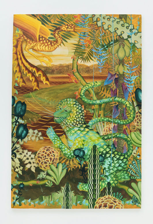 Bruno Novelli, Jardim do sol de ouro [Golden Sun Garden], 2024
