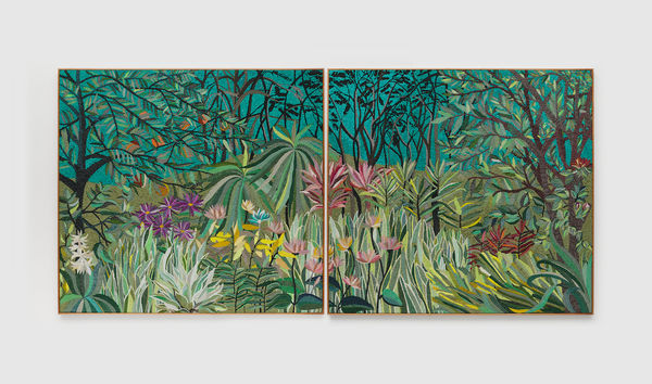 Mucki Botkay, Díptico D'après Rousseau [Diptych d'après Rousseau], 2024