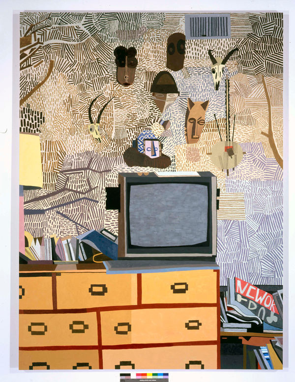 Jonas Wood Rosy's Masks, 2008