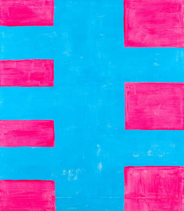 Chris Martin Seven (Pink and Blue), 2014