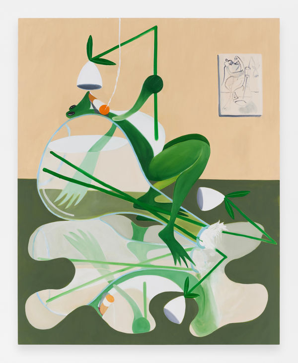 Keith Boadwee Rorschach Test (putty green/buff white), 2024