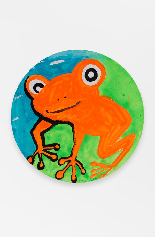 Chris Martin Self-portrait as an orange frog, 2023