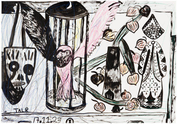 Tal R Salome, Ghost and Owl, 2023