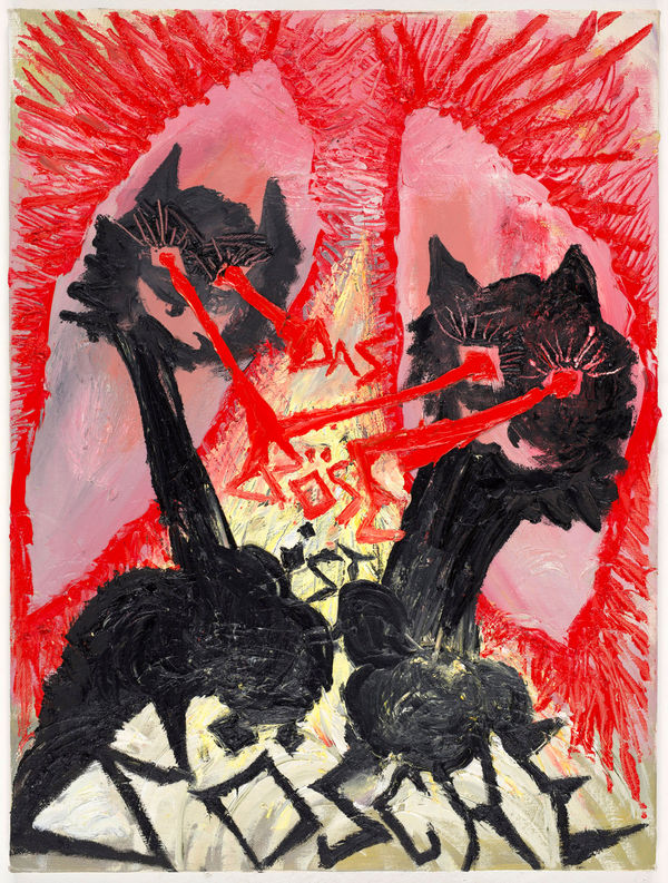 Bendix Harms Das BÖSE ist BÖSCHE (rot), 2017