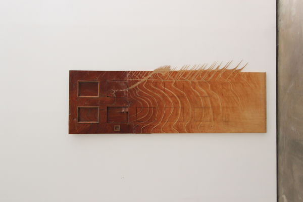 Aono FUMIAKI, Mending, Restoration, “Restoration of a Clothing Store (Satō Clothier) Door Collected in Miyako, Iwate, Japan, after the Great East Japan Earthquake and Tsunami” , 2012