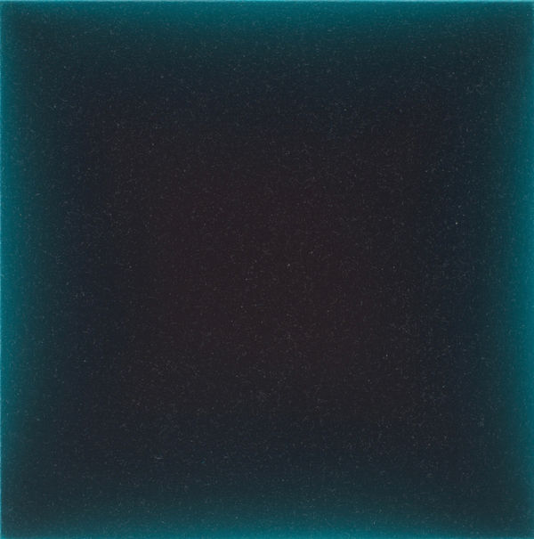 Gwen Hardie, 02.24.24, blackish violet on pthalo green, 2024