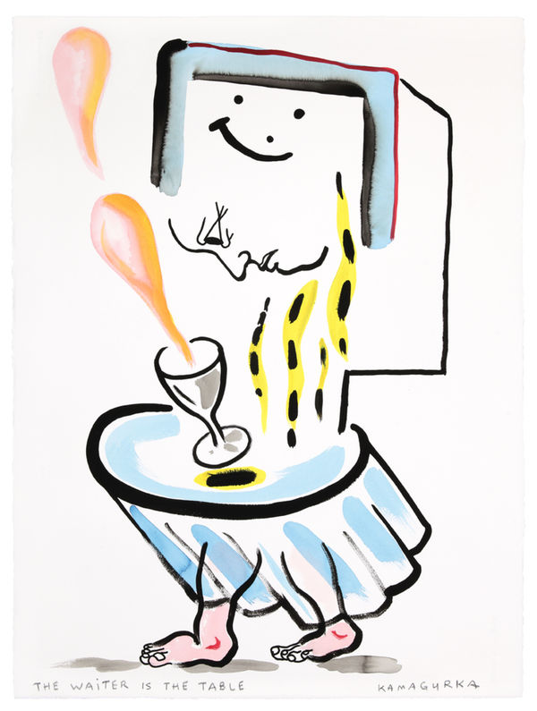 KAMAGURKA, THE WAITER IS THE TABLE