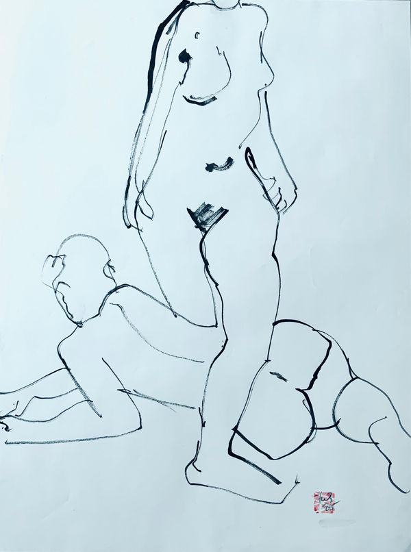 Freeman W. Butts, Stepping Over, 1985