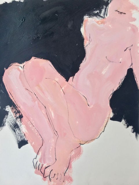 Freeman W. Butts, Seated Woman Leaning Back, 1989