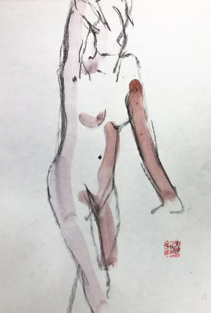 Freeman W. Butts, Standing Nude, 1989
